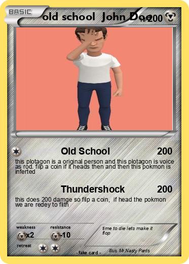 Pokemon old school  John Doe