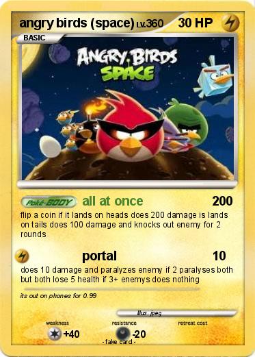 Pokemon angry birds (space)