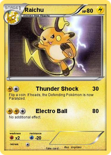 Pokemon Raichu