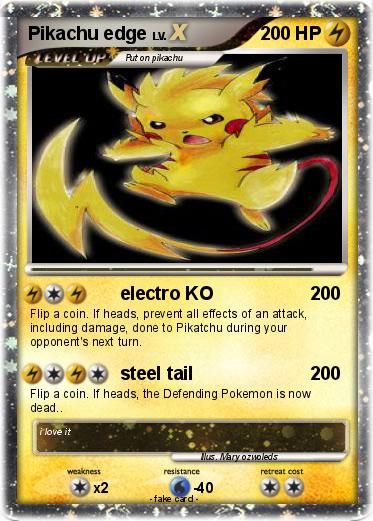 Pokemon Pikachu edge