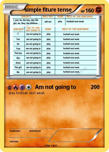 Pokemon simple fiture tense