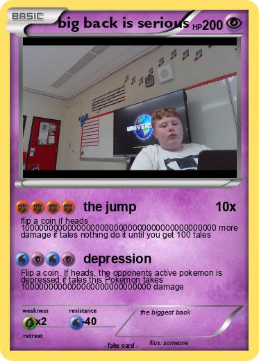 Pokemon big back is serious