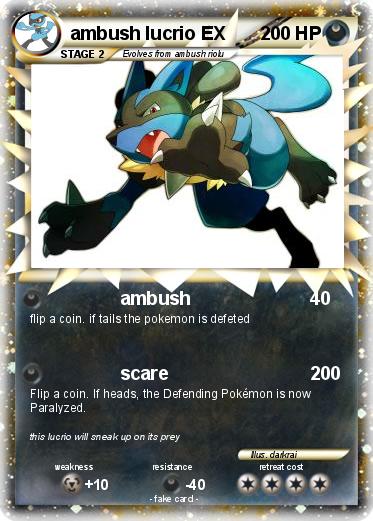 Pokemon ambush lucrio EX