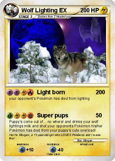 Pokemon Wolf Lighting EX