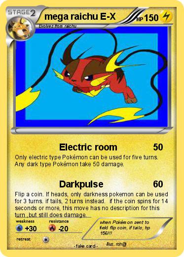 Pokemon mega raichu E-X