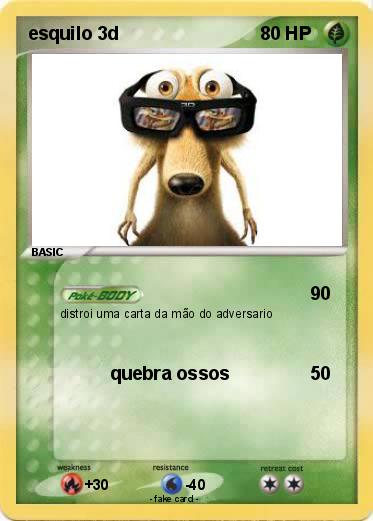Pokemon esquilo 3d