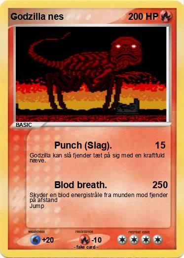 Pokemon Godzilla nes