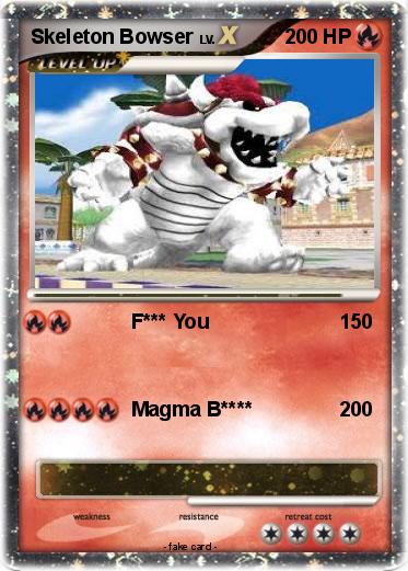 Pokemon Skeleton Bowser