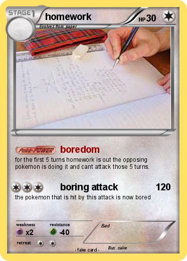 Pokemon homework