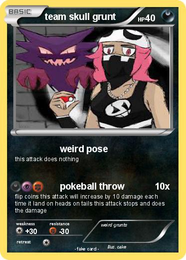 Pokemon team skull grunt