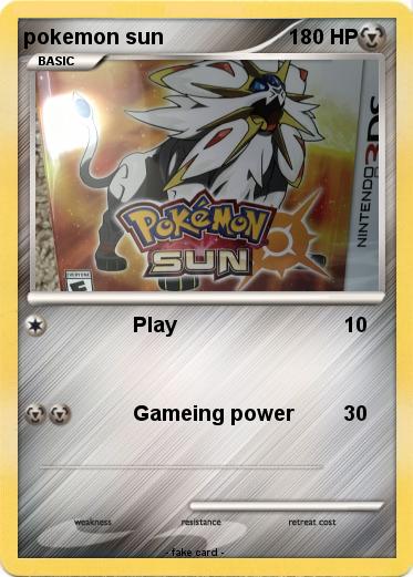 Pokemon pokemon sun