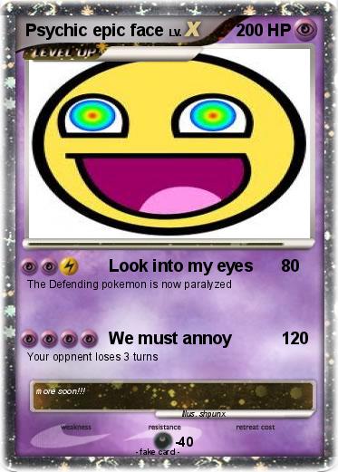 Pokemon Psychic epic face