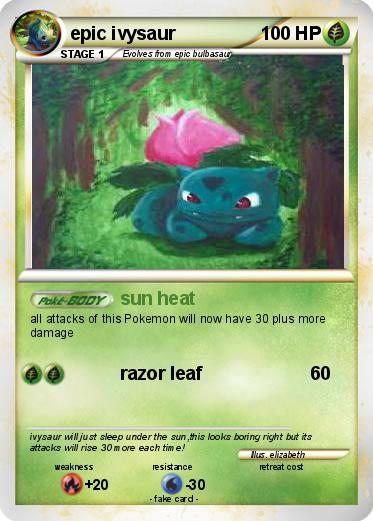 Pokemon epic ivysaur