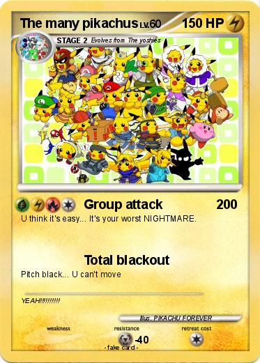 Pokemon The many pikachus