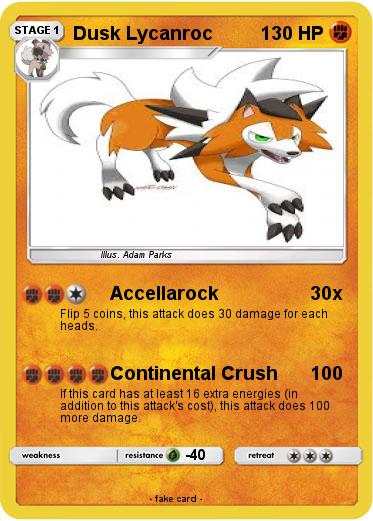 Pokemon Dusk Lycanroc