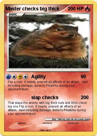 Pokemon Master checks big thick