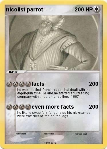 Pokemon nicolist parrot