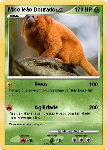 Pokemon Mico leão Dourado