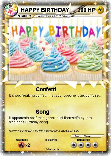 Pokemon HAPPY BIRTHDAY
