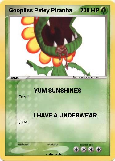Pokemon Goopliss Petey Piranha