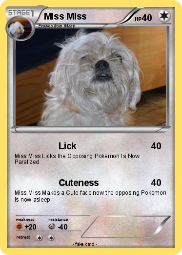 Pokemon Miss Miss