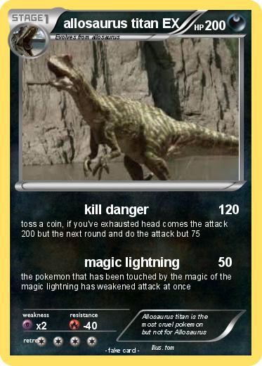 Pokemon allosaurus titan EX