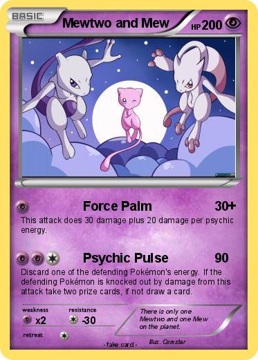 Pokemon Mewtwo and Mew