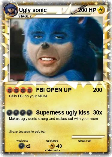 Pokemon Ugly sonic