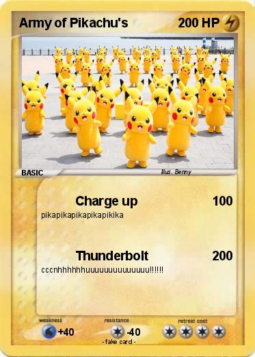 Pokemon Army of Pikachu's