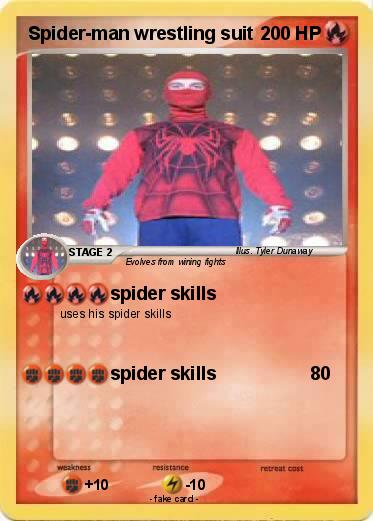 Pokemon Spider-man wrestling suit