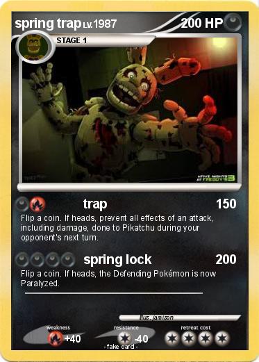 Pokemon spring trap