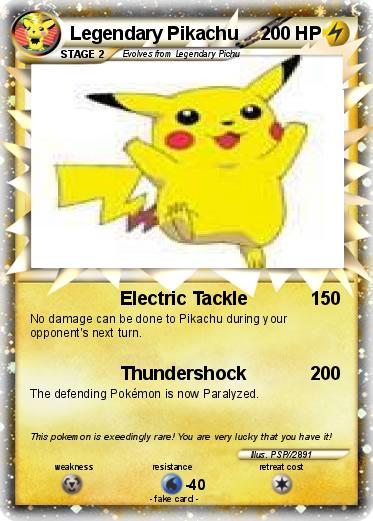 Pokemon Legendary Pikachu
