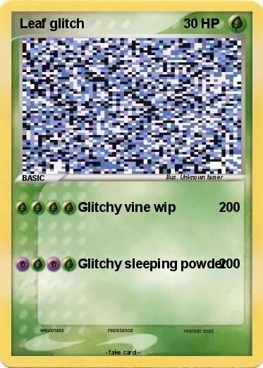 Pokemon Leaf glitch