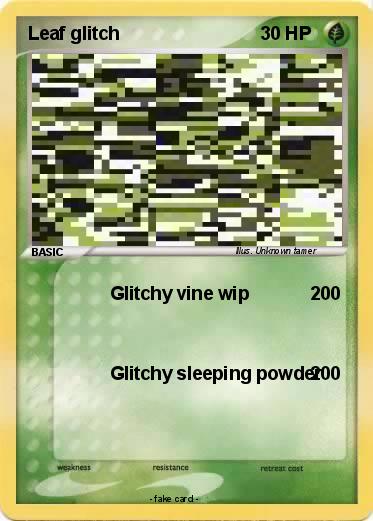 Pokemon Leaf glitch