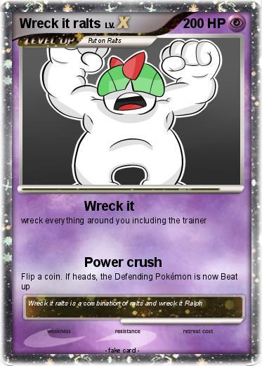 Pokemon Wreck it ralts