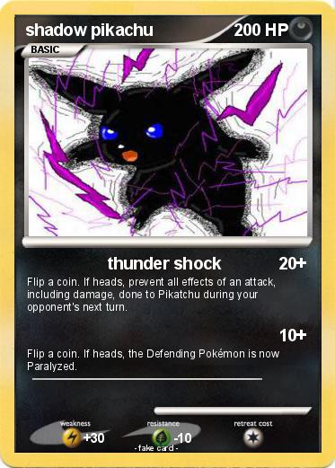 Pokemon shadow pikachu
