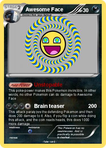 Pokemon Awesome Face