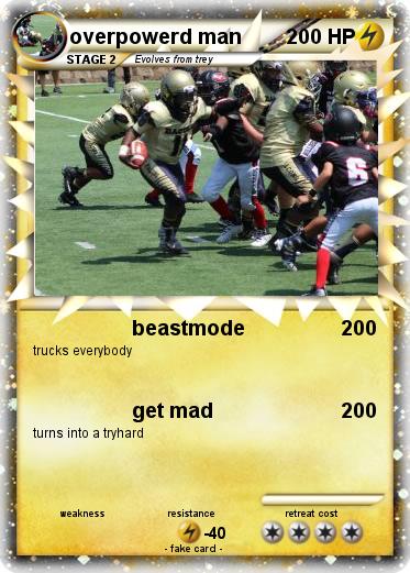 Pokemon overpowerd man