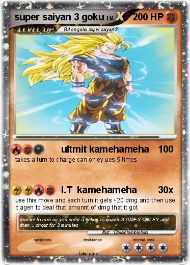 Pokemon super saiyan 3 goku