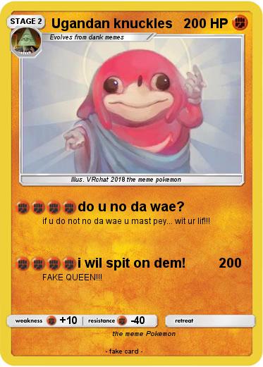 Pokemon Ugandan knuckles