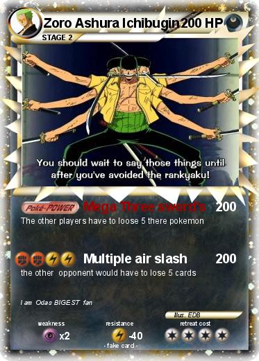 Pokemon Zoro Ashura Ichibugin