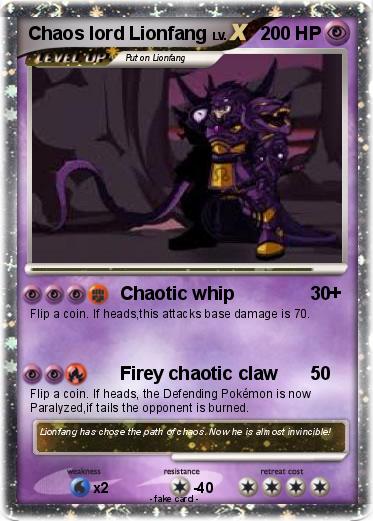Pokemon Chaos lord Lionfang