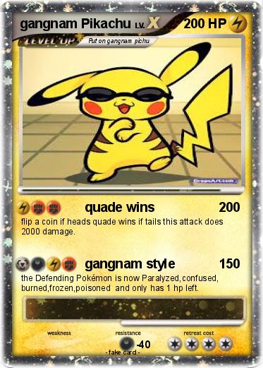 Pokemon gangnam Pikachu