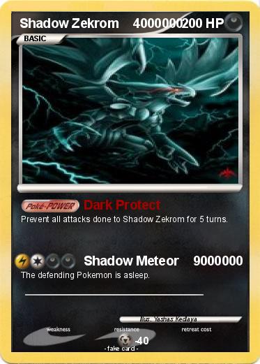 Pokemon Shadow Zekrom    4000000