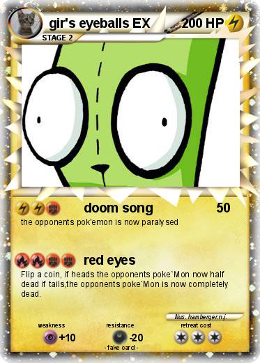 Pokemon gir's eyeballs EX Pokemon gir's eyeballs EX