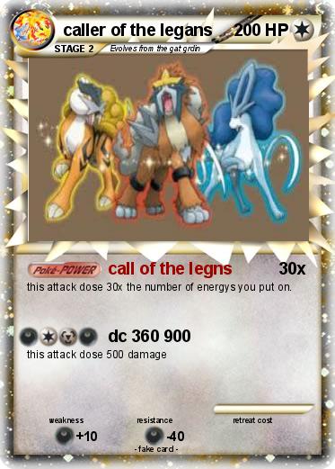 Pokemon caller of the legans