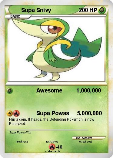 Pokemon Supa Snivy
