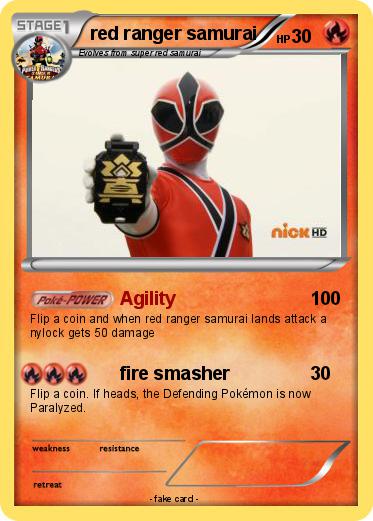 Pokemon red ranger samurai