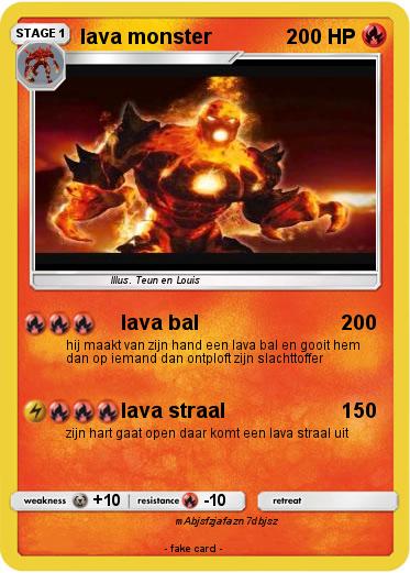 Pokemon lava monster