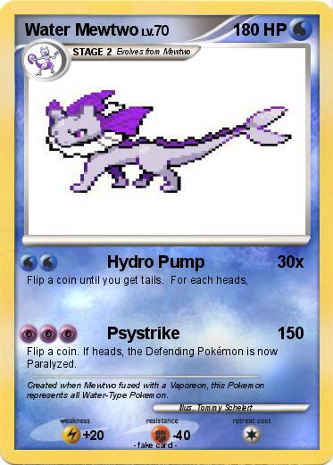 Pokemon Water Mewtwo